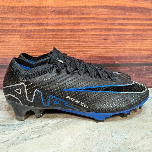 Nike Zoom Mercurial Vapor 15 Elite FG Men's 7.5 Shadow Pack Black Soccer Cleats - Picture 3 of 8